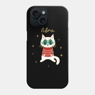 Libra Holiday Kitty Cat Phone Case