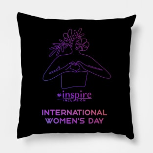 Count Her Inspire Inclusion Women's International Day 2024 Pillow