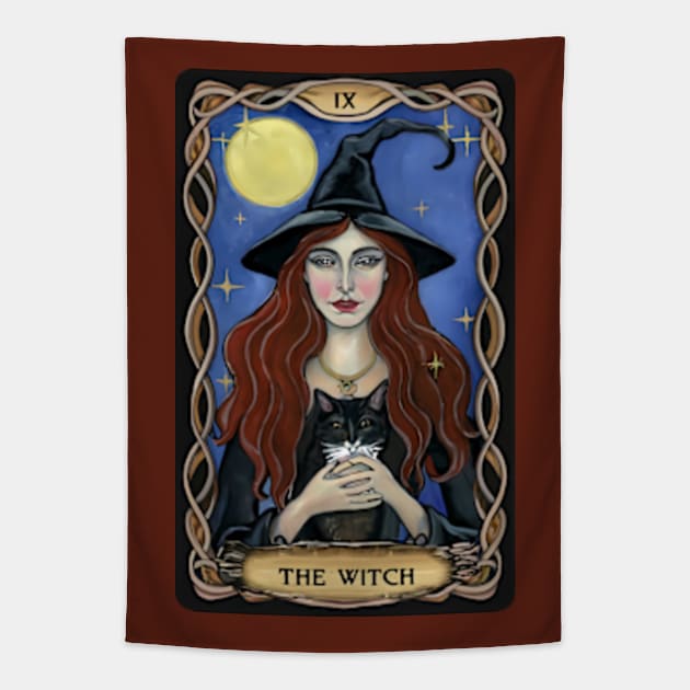 Tarot card - the witch Tapestry by Neon Galaxia