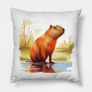 I Love Capybaras Pillow