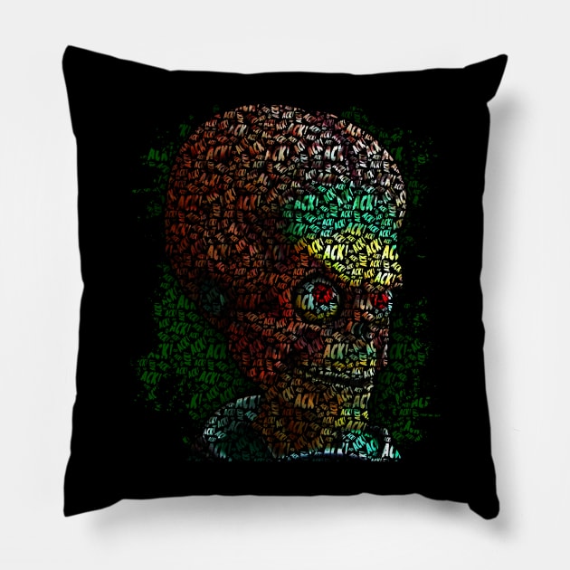 Ack! Ack! Ack! Pillow by ilcalvelage