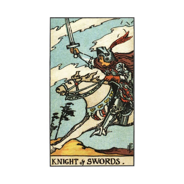 KNIGHT OF SWORDS by WAITE-SMITH VINTAGE ART