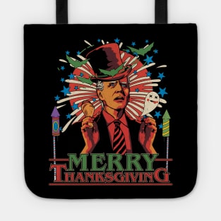 Funny Joe Biden Confused Merry Thanksgiving Halloween Tote