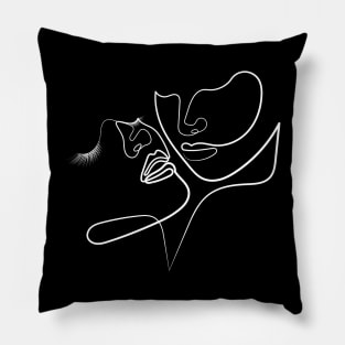 Let The Dance Of Souls Begin | One Line Drawing | One Line Art | Minimal | Minimalist Pillow