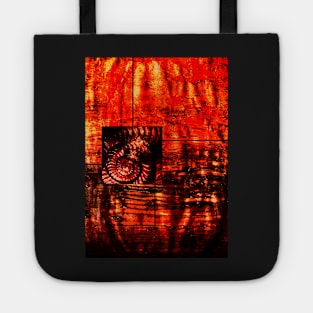 Evolution - Ammonite in Red Tote