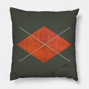 Orange argyle : Pillow