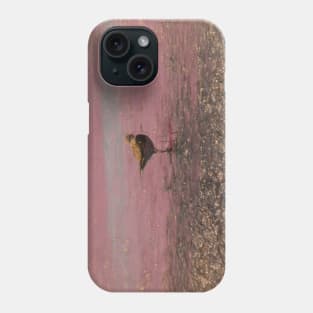 Sandpiper in the marsh illustration Phone Case