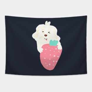 Strawberry Maltipoo Tapestry