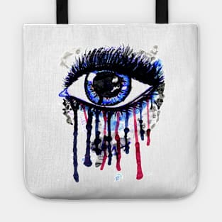 Big blue witch eye Tote