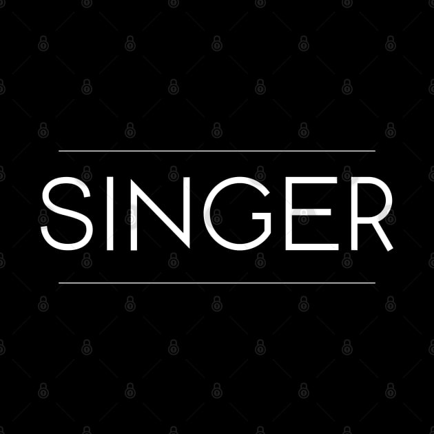 Singer Minimalist Design by Studio Red Koala