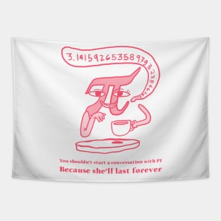 Pi joke Tapestry