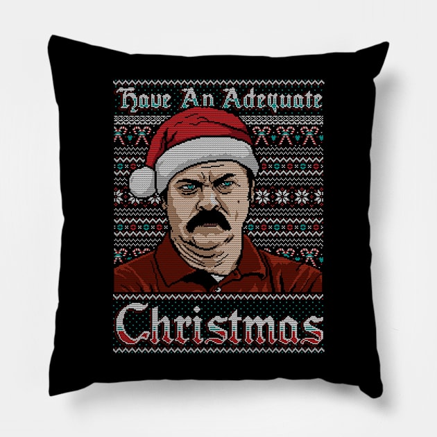 Adequate Christmas Pillow by CoDDesigns