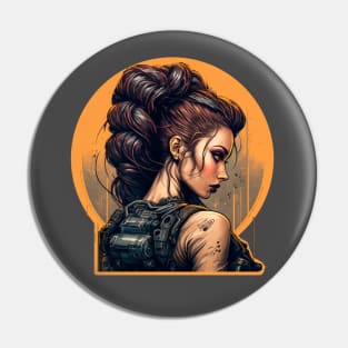 Cyberpunk Girl Pin