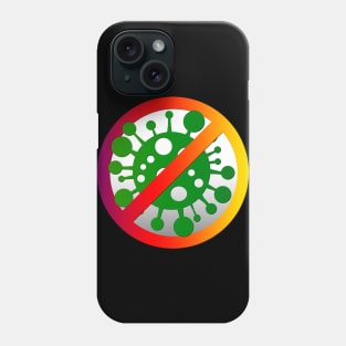 Stop coronavirus (multicolor) Phone Case