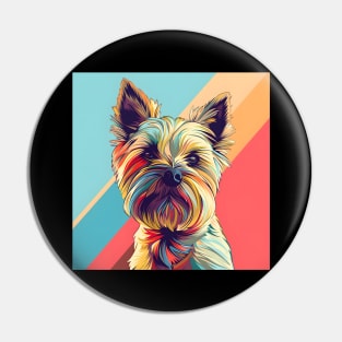 Cairn Terrier in 80's Pin