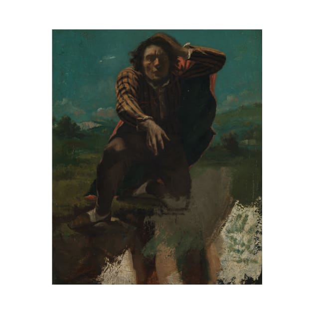 The Man Made Mad with Fear by Gustave Courbet by Classic Art Stall