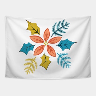 Holiday Floral Splash Tapestry