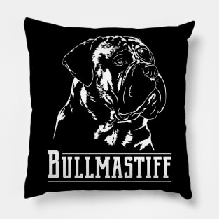 Bullmastiff dog portrait Pillow