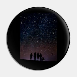 Star Seekers - Space Night Sky Galaxy Stars at Night Universe Cosmos Astronomy Pin