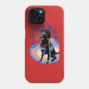 Oh the Places We Will Go Black Lab Phone Case