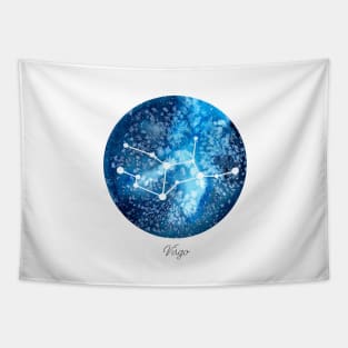 Virgo Constellation | Star Sign | Watercolor Tapestry