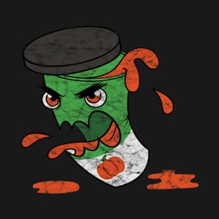 Distressed Zombie pumpkin spice T-Shirt