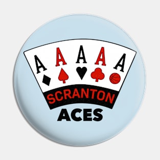 Vintage Scranton Aces Basketball Pin