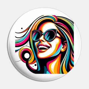 Volto Donna Trendy 4 | Trendy Woman Face 4 | Color Pin