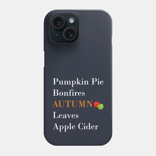 Autumn Vibes (Black) Phone Case by Anke Wonder 