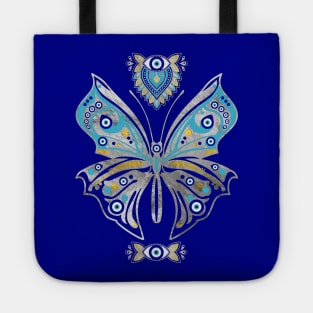 Butterfly Evil Eye Ornament Tote