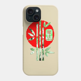 Japanese Magic Kanji Word Symbol Bamboo Enso Circle 240 Phone Case