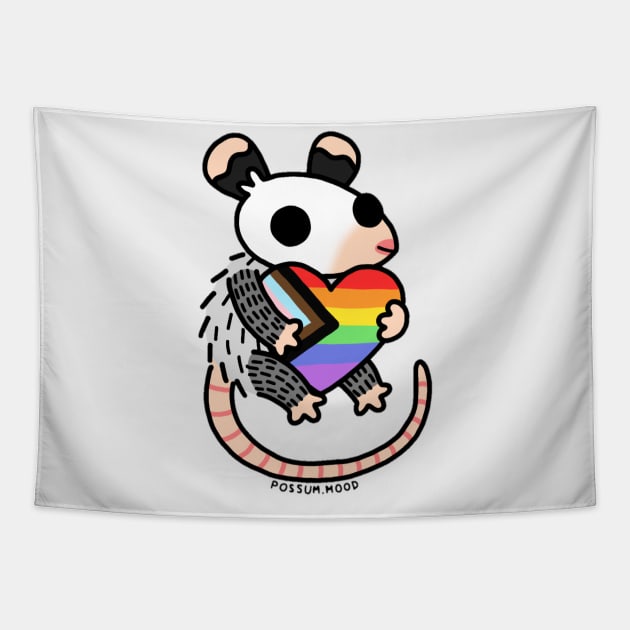 Pride Possum Tapestry by Possum Mood