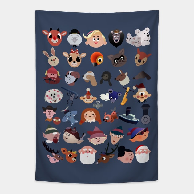 Rudolph Iconography Tapestry by JPenfieldDesigns