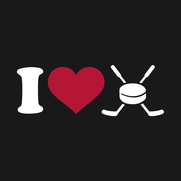 I love Hockey by Designzz