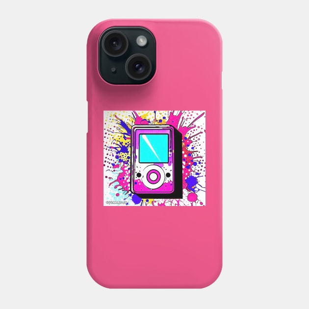 MP3 player Pop Art Phone Case by Sketchy