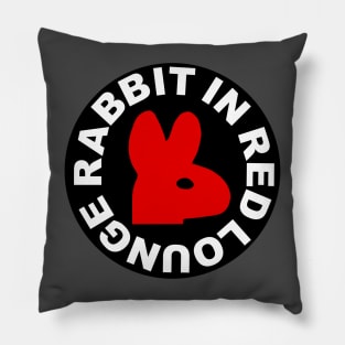 Rabbit In Red Lounge Pillow