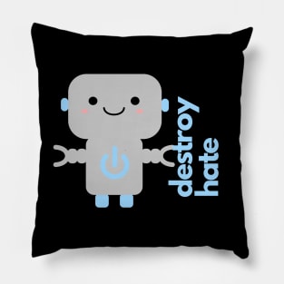 Cute Inspirational Robot Pillow