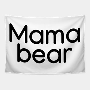 Mama bear Black Tapestry