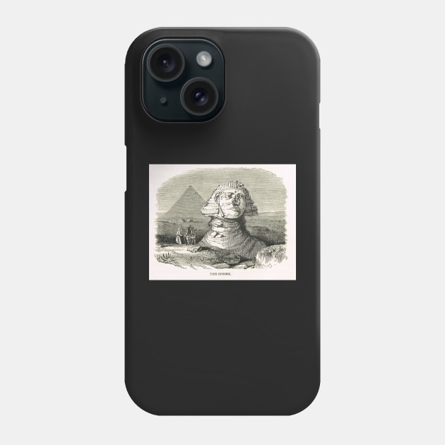 Great Sphinx of Giza & Pyramid Egypt Phone Case by artfromthepast