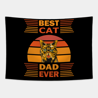 Best Cat Dad Ever Tapestry