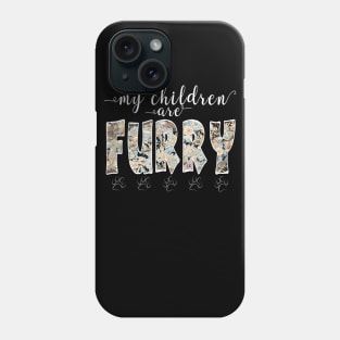 My children are furry Tshirt - Retro floral pattern Phone Case