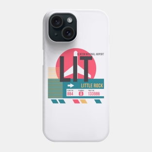 Little Rock (LIT) Airport // Sunset Baggage Tag Phone Case