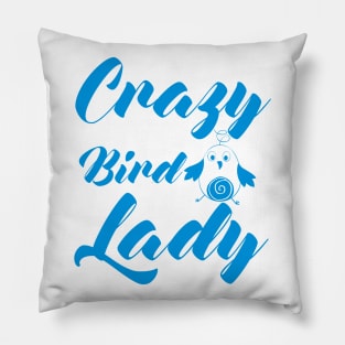 Crazy Bird Lady Pillow