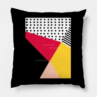 Minimalist Abstract Quilt Design Pillow