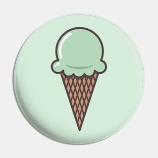 mint ice cream Pin