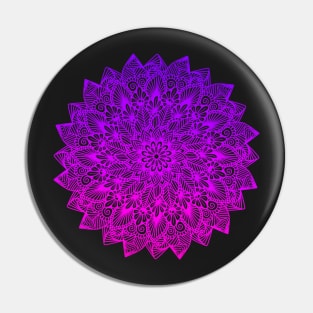 Purple-Pink Digital Mandala Pin