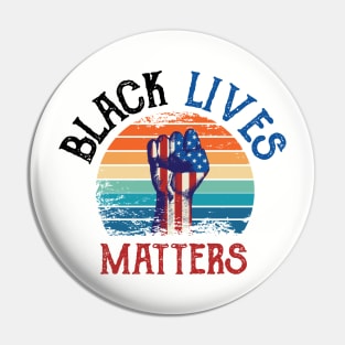 Black Lives Matter stop racism Pin