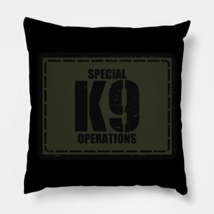 K9 Special Operations Subdued Patch (Distressed) Pillow