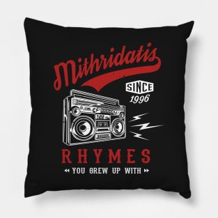 Rhymes You Grew Up With - Red / White Pillow