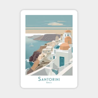 Santorini Serenity - Grecian Paradise Magnet